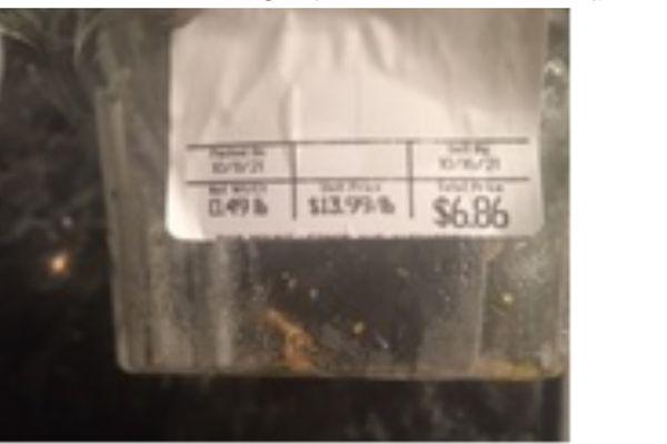 received cajun shrimp salad packed a week ago, expired 2 days ago.