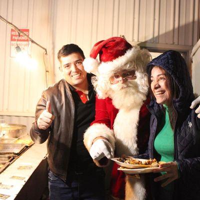 Santa Claus with party guests!