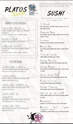 Food menu