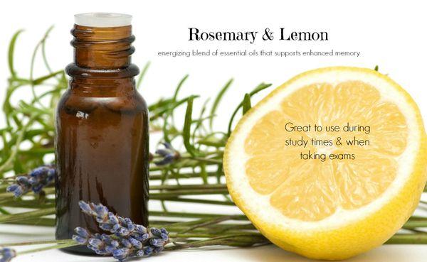 Simple combination of Rosemary & Lemon Essential oil placed in an inhaler can help folks study & remember better.