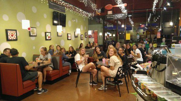 Sportacular Times : Thank you to the Oakland University woman's team for stopping by last night. We hope you had a great time!