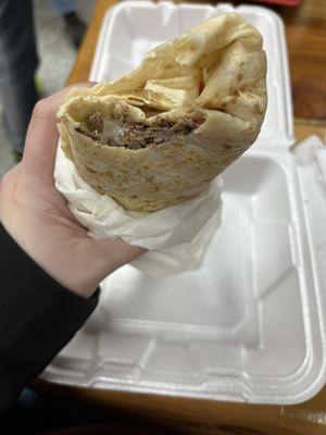 Deshebrada burrito