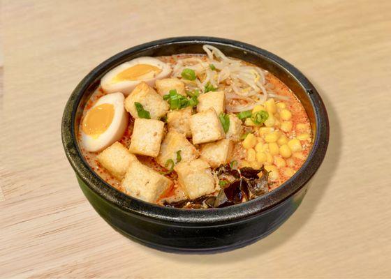 Tofu Curry Noodle Soup (Vegetarian)