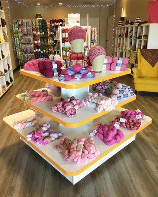 October Featured yarn display