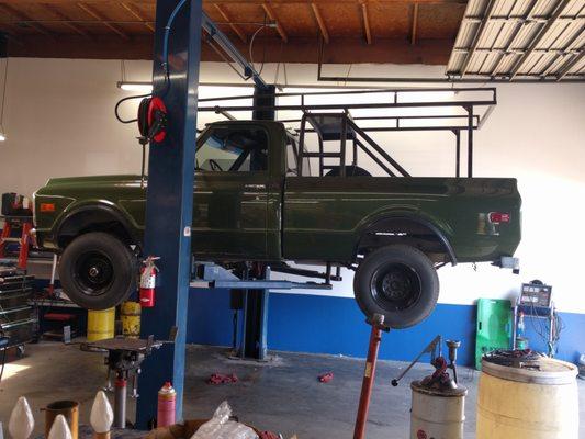 1970s Chevy Truck K10 lovingly rewired by Joel at Bill Hahn's Automotive.