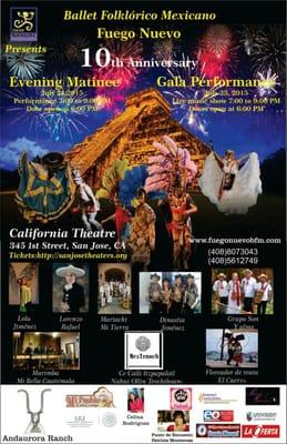 Espectaculo folklorico mexicano , El mejor espectaculo mexicano del año en san jose ca.