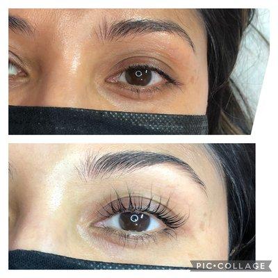 Lash lift and coloring