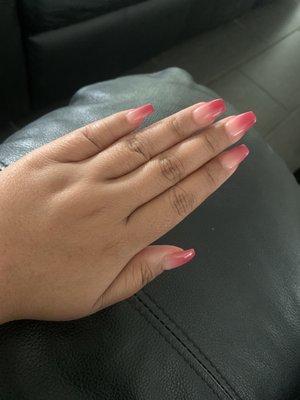 Coffin Acrylic - Ombré hot pink