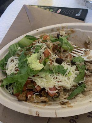 Chicken burrito bowl