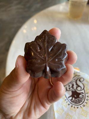 Dark chocolate maple cream