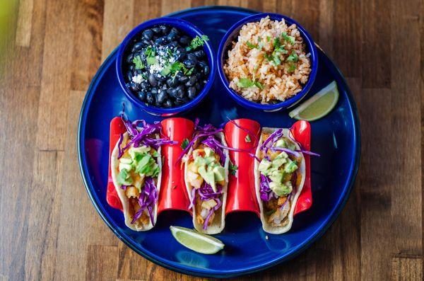 Coconut shrimp tacos