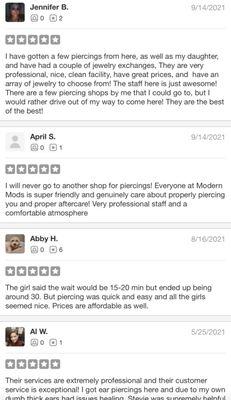 Reviews intentionally hidden from the public by Yelp