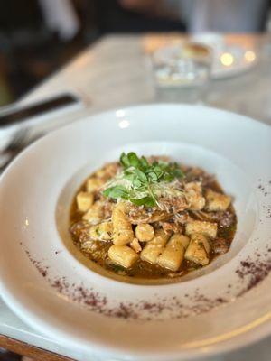 Gnocchi in a rabbit ragu