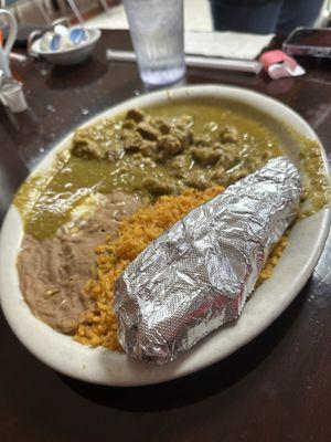 Chile verde dinner