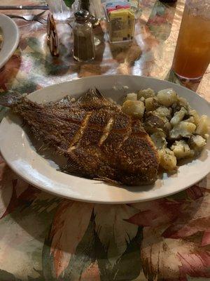 Grilled flounder