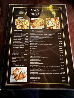 New menu!