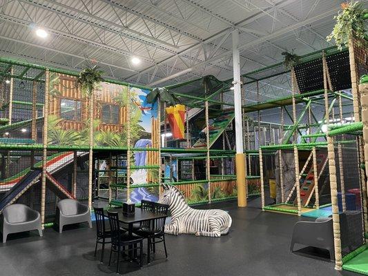 Part of the indoor playground