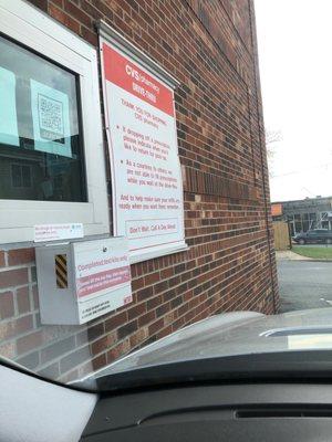 CVS drive through pharmacy