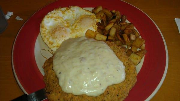 Fried chicken steak