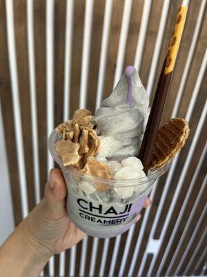 Black sesame and ube