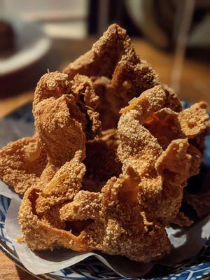 Fried chicken skin