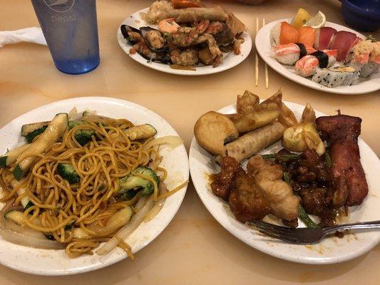 Chinese buffet samplings