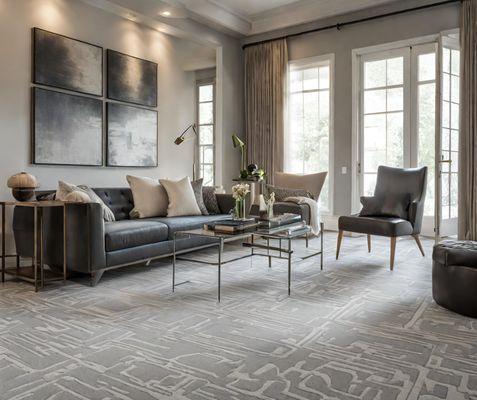 Gorgeous designer carpet can transform a space