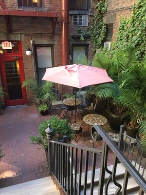 Courtyard between buildings