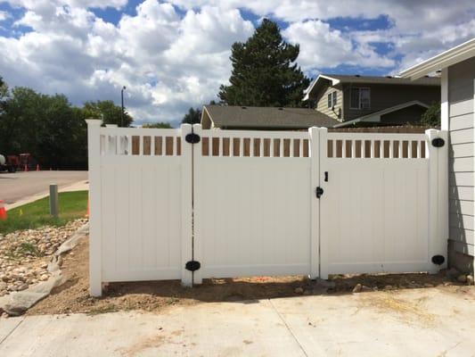 A + Fence Deck Landscape