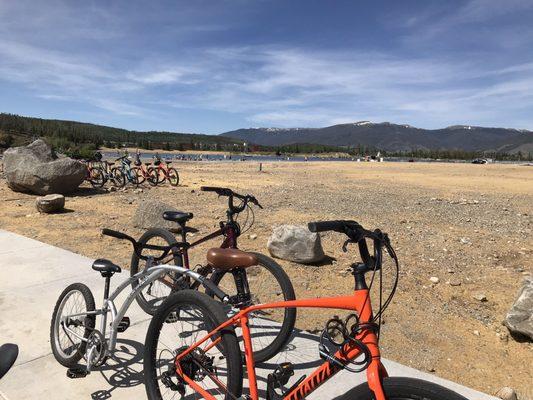 Drop off and pick up spot at Dillon Lake.