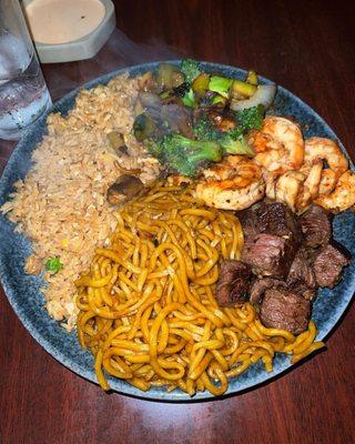 Hibachi filet and shrimp