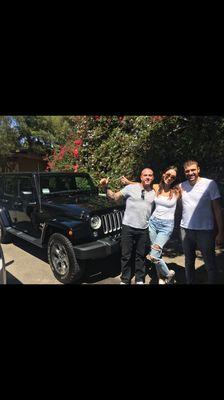 Delivery for Carolina's 2018 Jeep Wrangler Before the custom build Aka Lucy from TV series Animal Kingdom