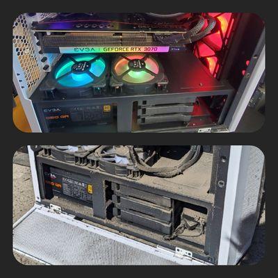 Gaming PC before and after