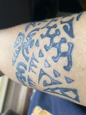 Tribal tattoo that's fading