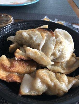 Dumplings and crab rangoons