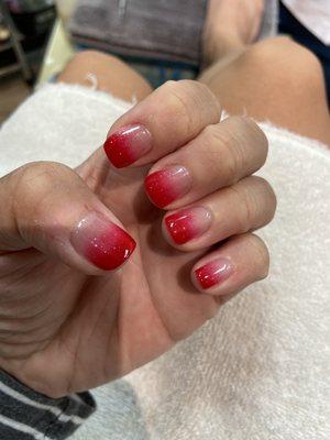 This was in March 2021! Got me a mani-pedi with gel and faded design on the nails!! Thank you Nancy!!