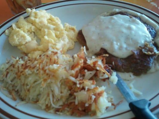 Chicken fried steak. Yumness!