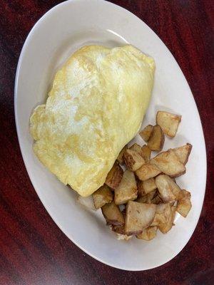 Build your own Omelette with Home Fries