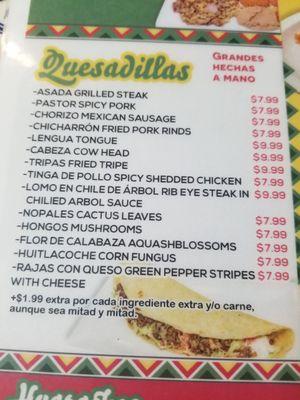 Authentic delicious Mexican food