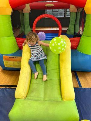 Movement day bounce house with Tracy!