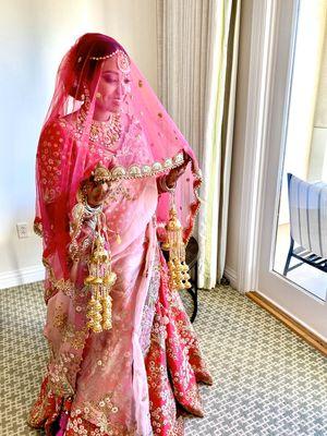 Bridal Dupatta Draping