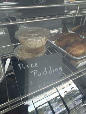 The rice pudding is the perfect combination of flavors