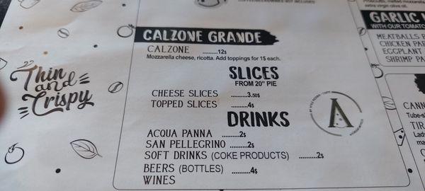 Slices and calzones!