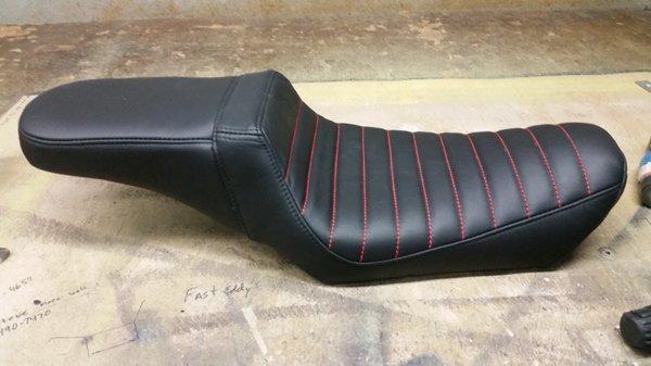 Hand shaped leather seat