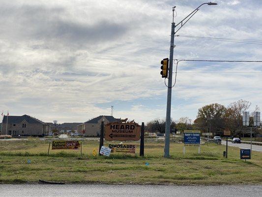 signage from the road