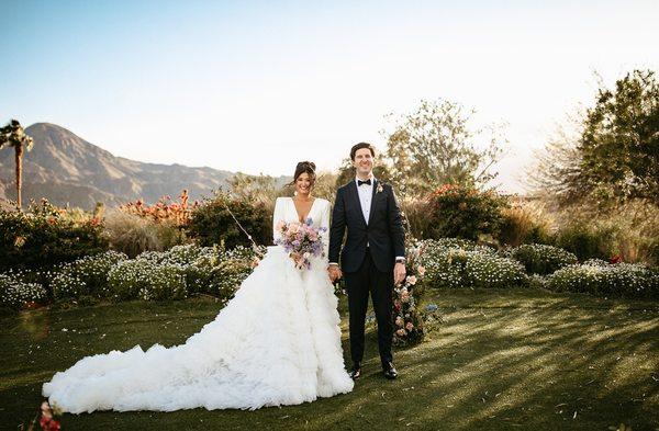 Rita took in the entire bodice, changed shoulder & boob pads, cut the mesh, & made a detachable train. Photo by Katie Edwards Photography