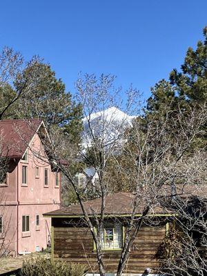 View from comfy porch