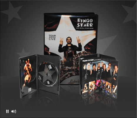 Ringo and his All-Starr Band Tour is a limited Edition DVD. Unified delivered DVDs to Moscow on June 6 and St. Petersburg on June 7.