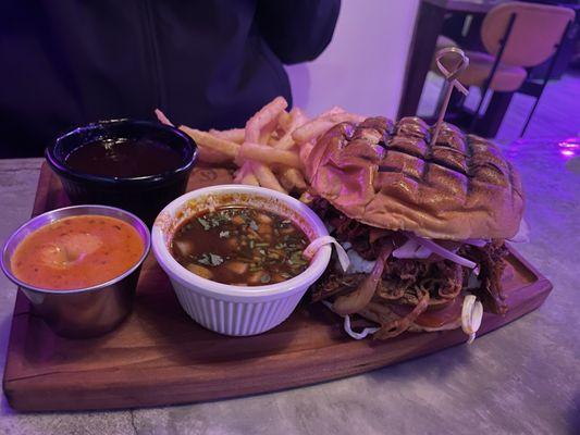 Birria Burger game day