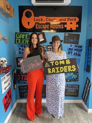 We escaped tomb raider!